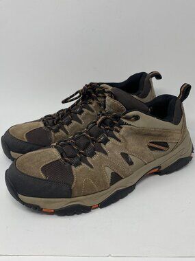 Eddie Bauer Hiking Shoes Low Boots Mens 12 Brown Leather Trail Outdoor 1675744